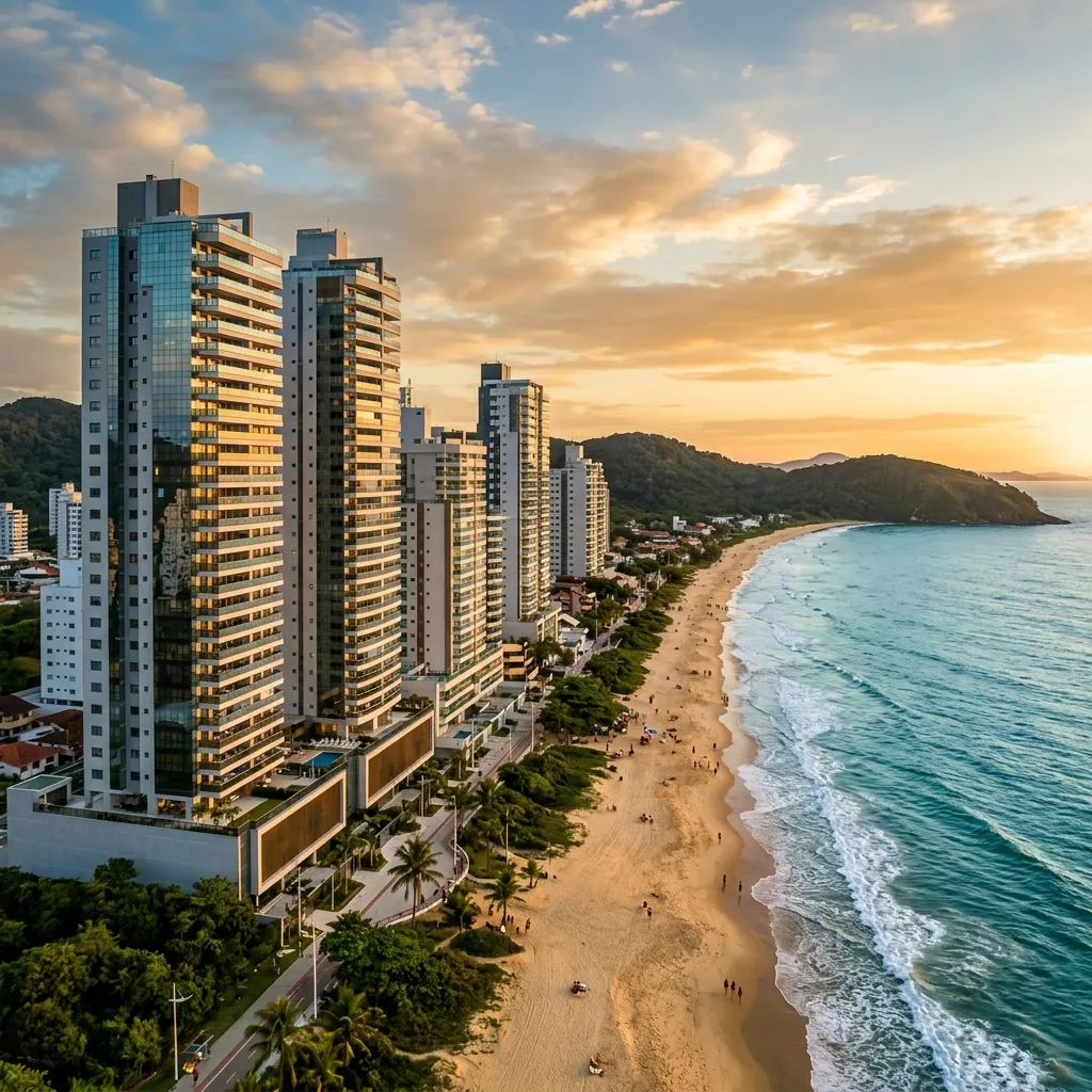 Empreendimento imobiliário de alto padrão na Praia Brava de Itajaí com unidades disponíveis de repasse e distrato