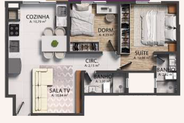 Galiano Residence – planta 1