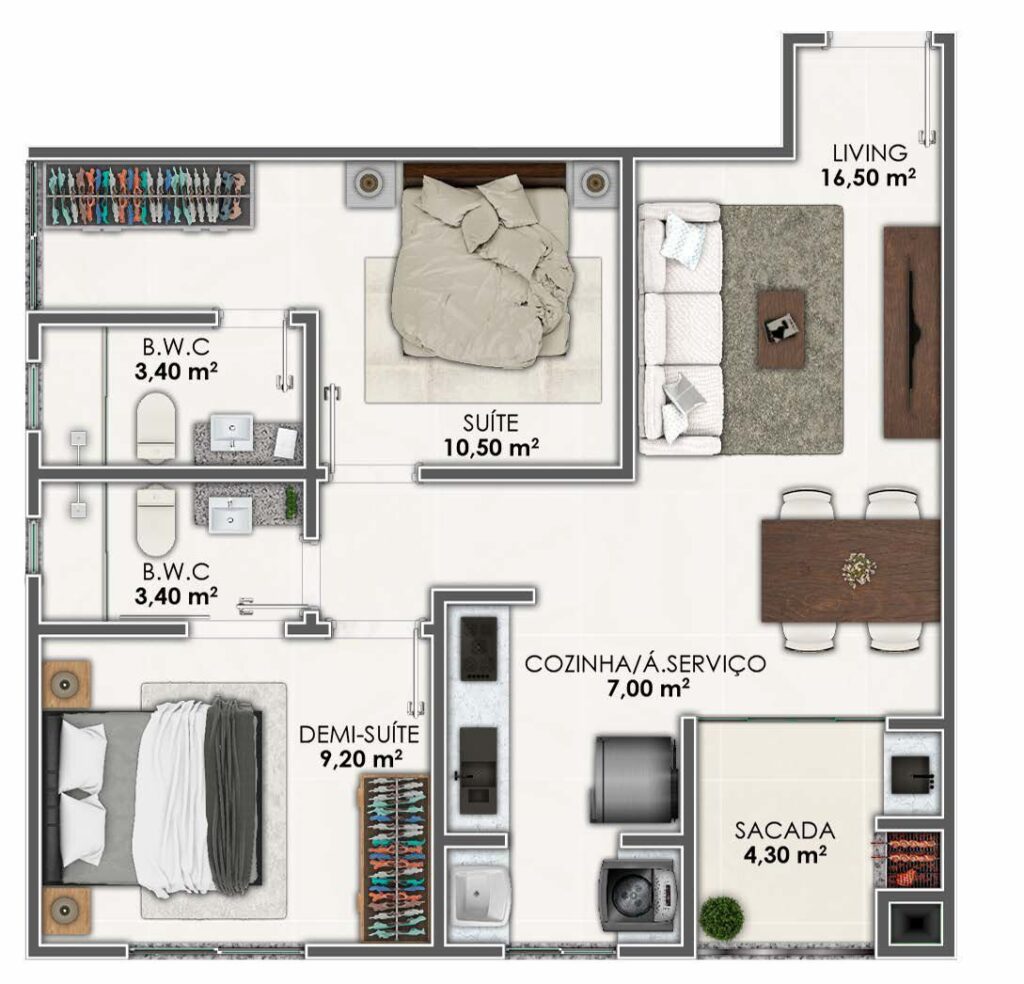 Aurora Residencial – planta 1