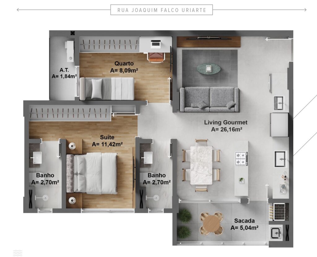 Urbe Residence — CK Construções e Empreendimentos – planta 1