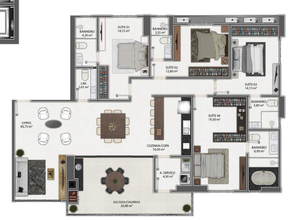 Yahweh – Residencial – planta 2