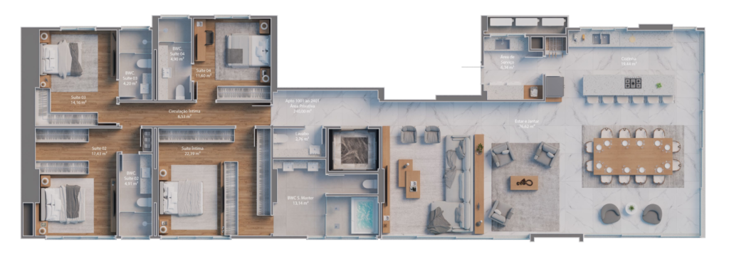 CNA Latitude Residences – planta 1